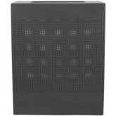WITT Celestial Series Perforated Rectangular Waste Receptacle - 40 gallon, Black
